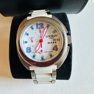 Locman Italy Made Watch - Unisex - White and Silver